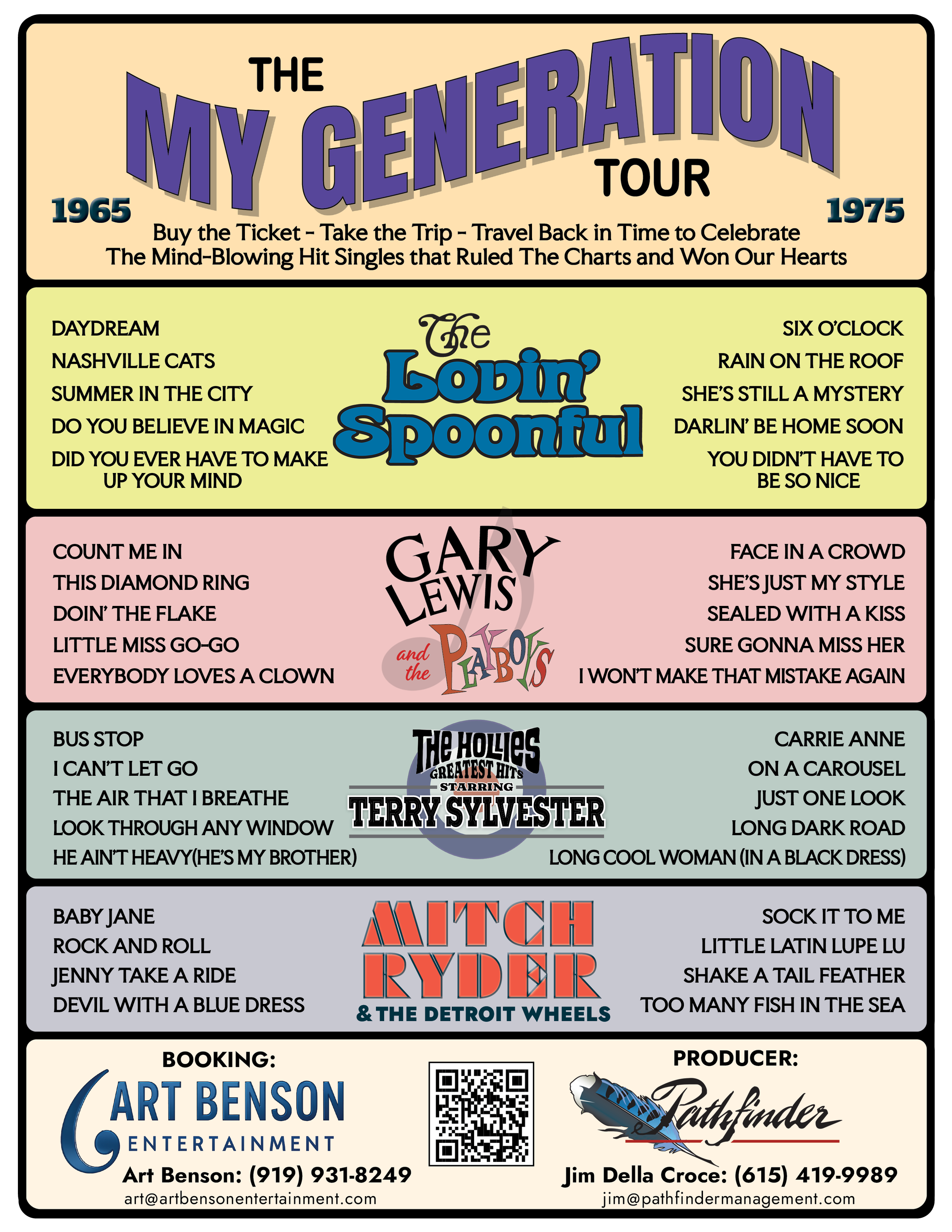 My Generation Tour tour poster — 2026 & 2027